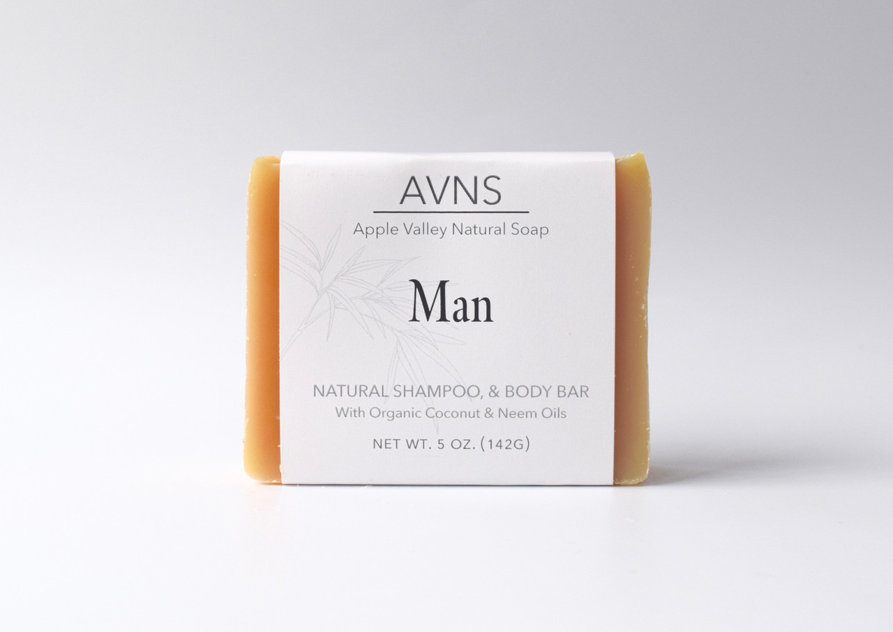 Man Shampoo Bar Seconds  Apple Valley Natural Soap