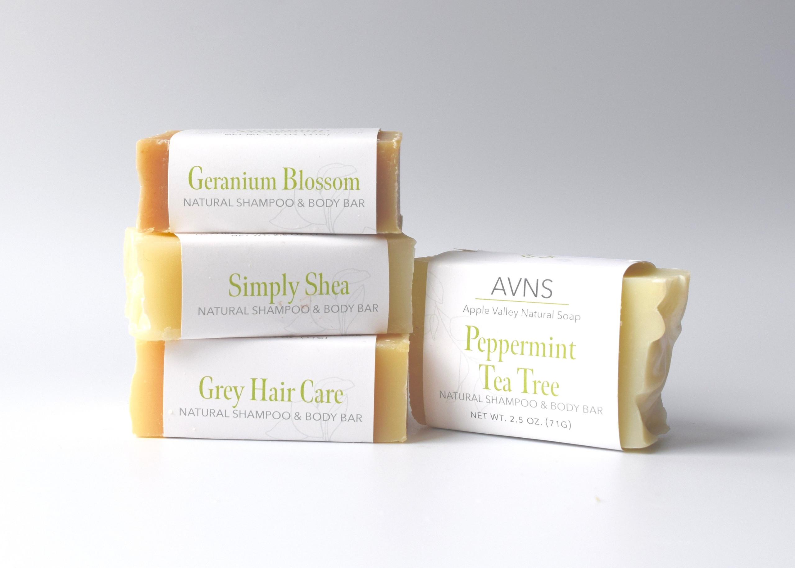 Shampoo Bar Sample Pack, PlasticFree Soap Samples Apple Valley