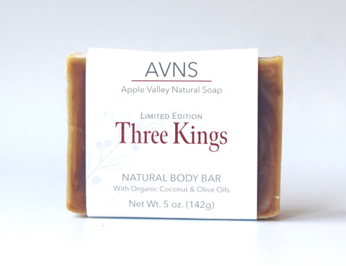 Three Kings Body Soap Bar - Apple Valley Natural Soap