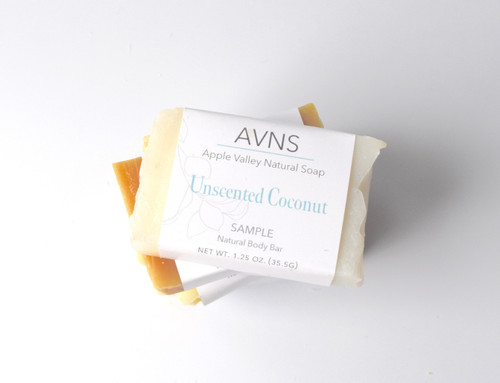 Organic Coconut Bar Samples - Apple Valley Natural Soap