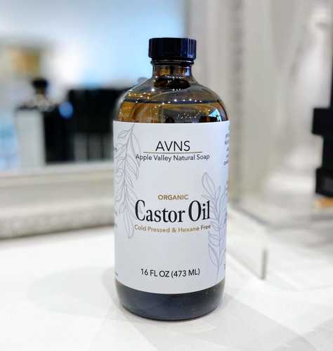 Organic Cold Pressed Castor Oil by Apple Valley Natural Soap