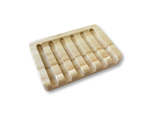 Bamboo Soap Dish Draining Organic Eco Friendly Natural Solid Tray