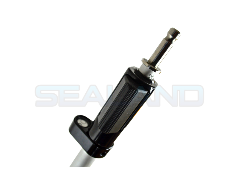 Inline Aluminium Prism Pole with Leica Adaptor - Sealand Survey