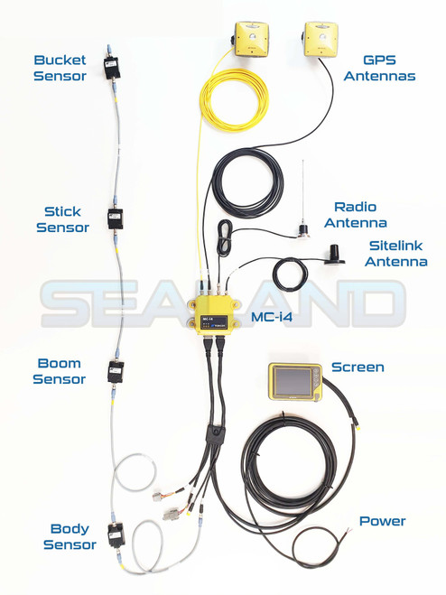 Topcon X-53i Series Standard Excavator Install Wiring Kit