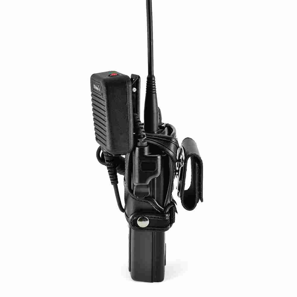 Turtleback EF Johnson Viking VP Leather Belt Holder Case with Rotating Belt Loop [VP600 VP900