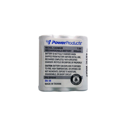 Power Products 7.5V 600 mAh NiCd Replacement HNN9044AR / HNN9056 Battery [P10 P50+ SP10 SP50 HT10 Spirit M Series] (Copy of BP9027)
