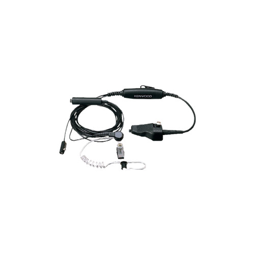 Kenwood KHS-11BL 3-Wire Surveillance Kit With Mini Lapel Microphone [NX-205G NX-3200 NX-3300 NX-3400 NX-5200 NX-5300 NX-5400] (KHS-12BL)