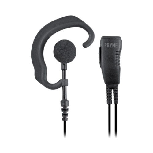 Pryme Responder G-Hook Medium Duty Earpiece With Lapel Microphone and Quick Disconnect [BPR40 BPR40D CLS1110 CLS1410 CP100 CP125 CP150 CP185 CP200 CP200D] (SPM-303EBQD )