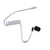 Replacement Clear Coil Acoustic Tube with Memory Foam Ear Tip For 2 Wire Surveillance Kit Earpiece (2Wire-Tube)