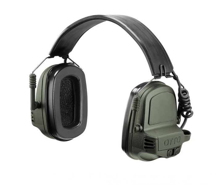 OTTO NoizeBarrier® Range SA Dual Headset - Olive Drab Green (V4-11072OD)