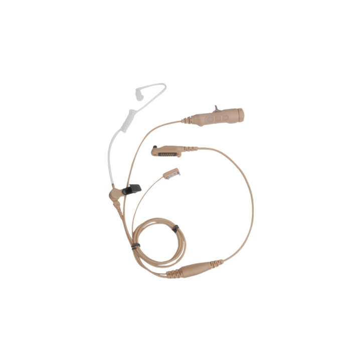 Hytera EAN19 3-Wire Earpiece with Acoustic Tube, Microphone and Dual PTT [PD602i PD662i PD682i] (EAN19)