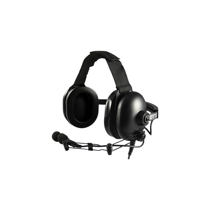 OTTO V4-10431 Classic Behind-The-Head Heavy Duty Headset With Standard PTT [HT750 HT1250 HT1250LS PR860] (V4-10431)