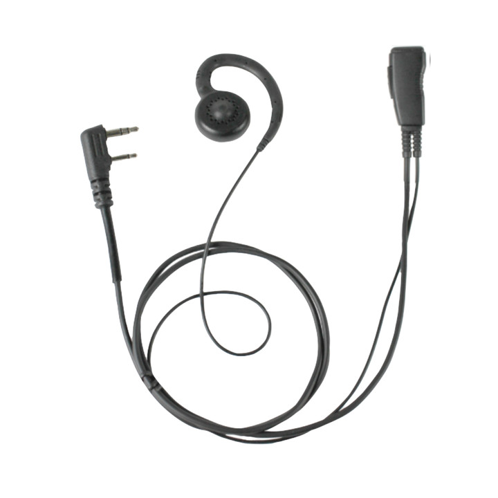 Pryme G-Hook Soft Earpiece With Lapel Microphone [TC-508 TC-518 TC-610 TC-700 PD502i PD562i] (LMC-1GH-H3)