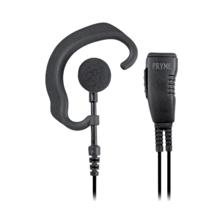 Pryme Medium Duty G-Hook Earpiece With Lapel Microphone [PKT-23] (LMC-1EH21)