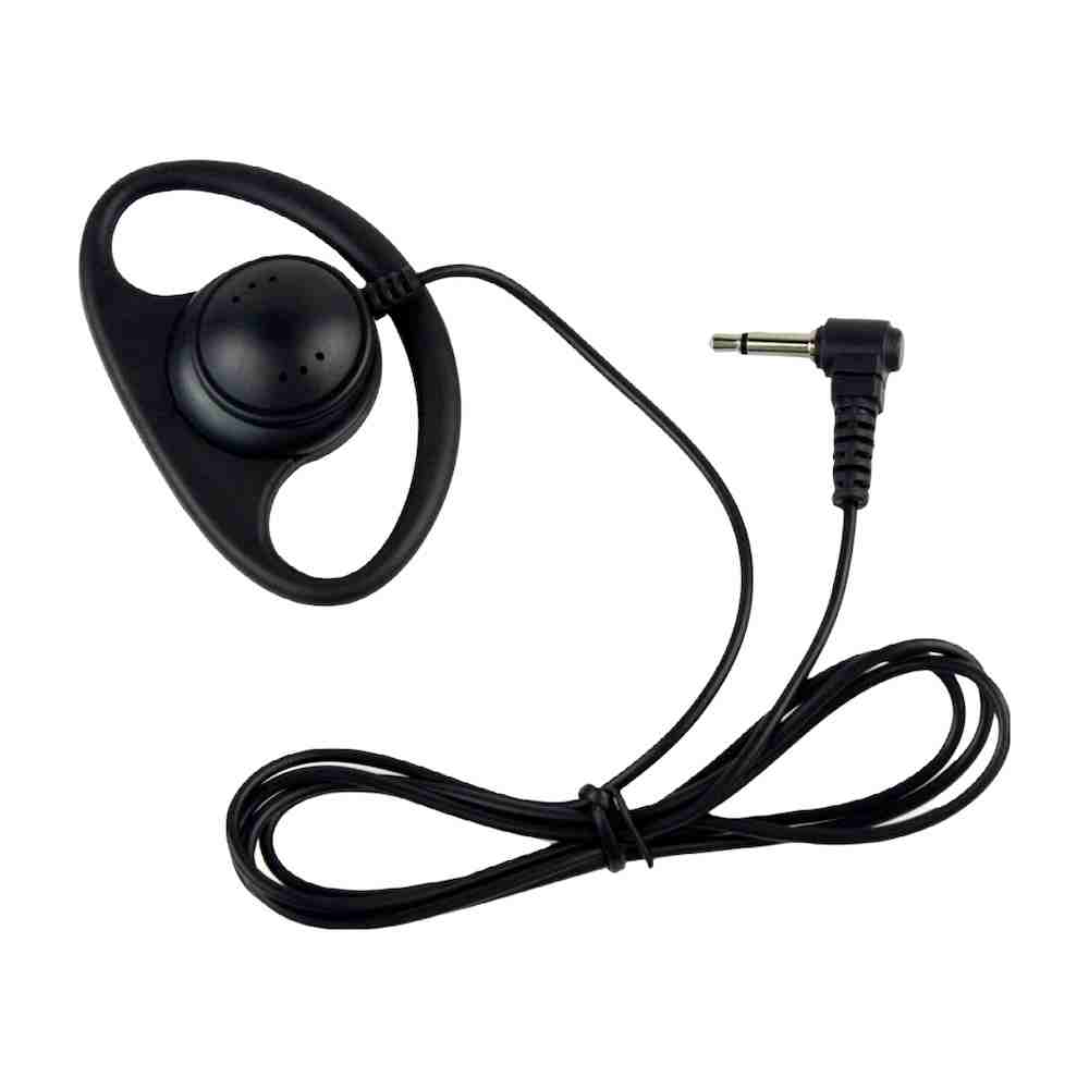 DShell ListenOnly Earpiece for Shoulder Microphones With 3.5mm Audio