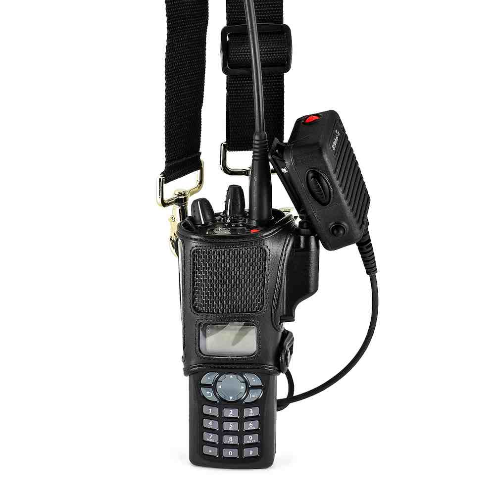 Turtleback EF Johnson Viking VP Leather DRing Carry Case Holster [VP600 VP900] Two Way Direct