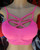 OSBC 100% Swarovski Crystal Hot Pink Spider Bra  OSBC 100% Swarovski Crystal Hot Pink Spider Bra