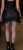 Faux Suede Fringe and Studded Skirt
