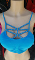 OSBC 100% Swarovski Crystal Ocean Blue Spider Bra 