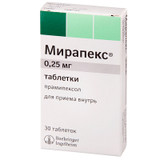 Mirapex 0,25 mg