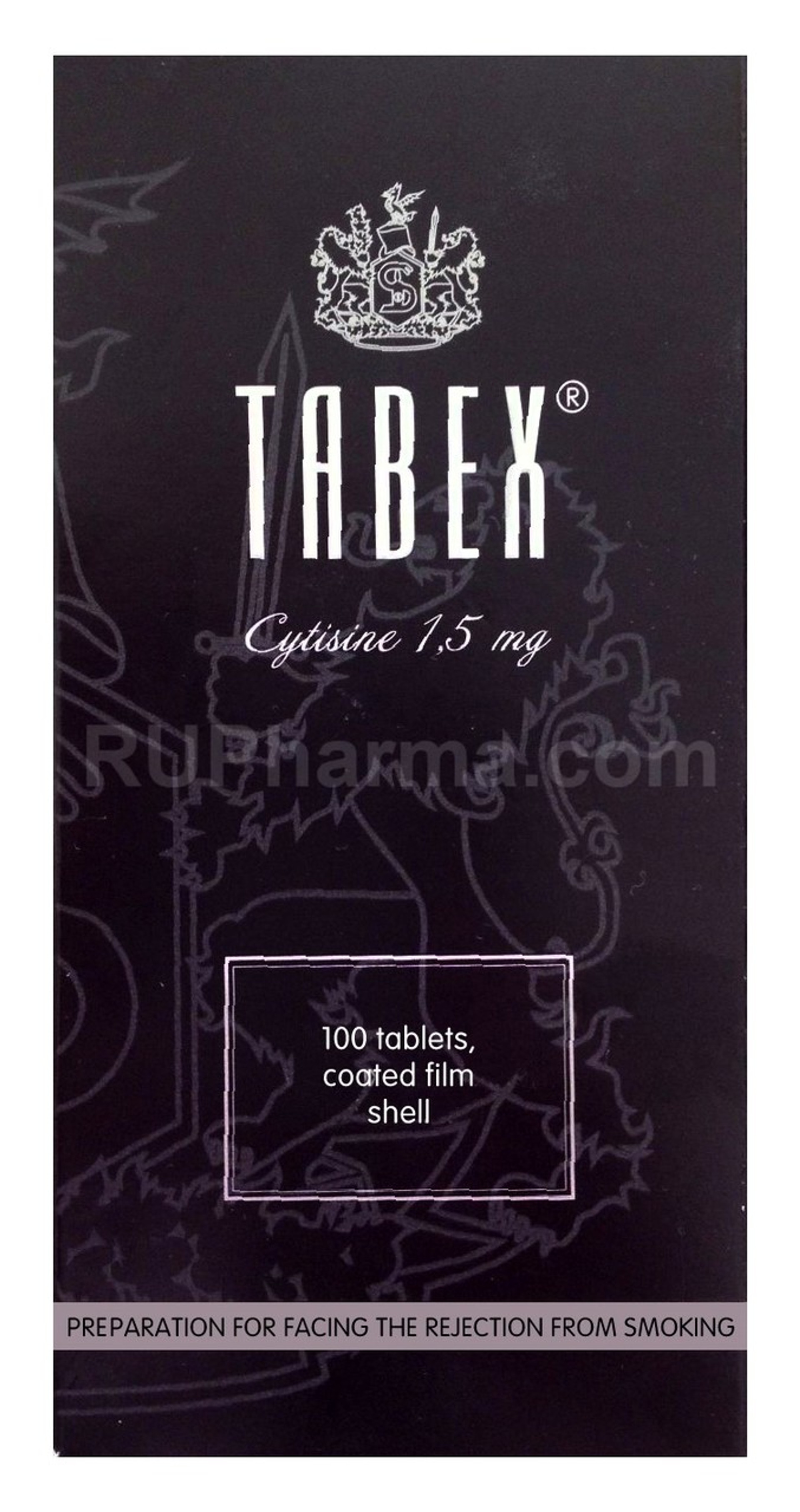 Buy TABEX (Cytisine, Desmoxan) 1.5 mg/tab, 100 tabs/pack