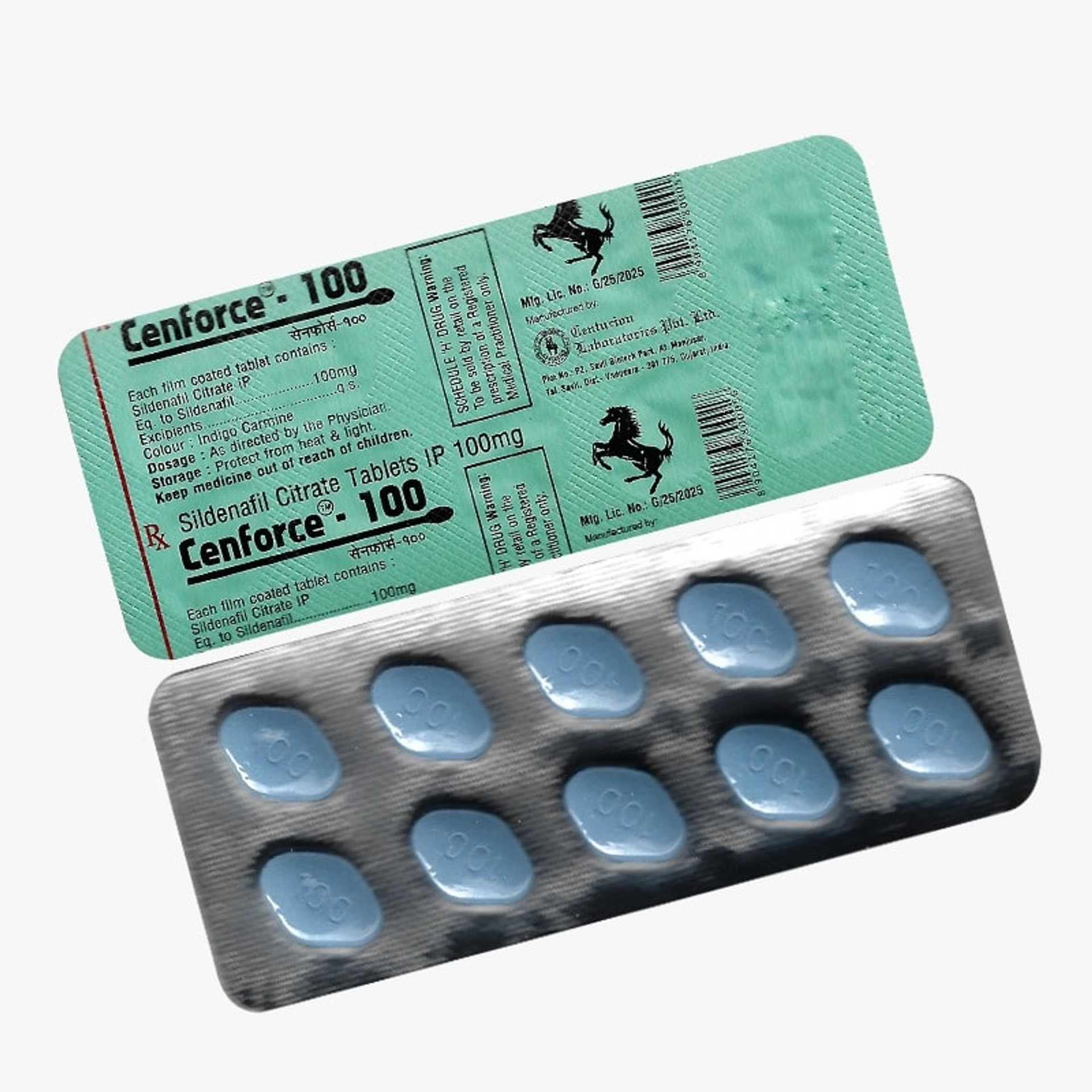 Buy Sildenafil Cenforce 25 200 Mg Tab 50 Tabs Pack