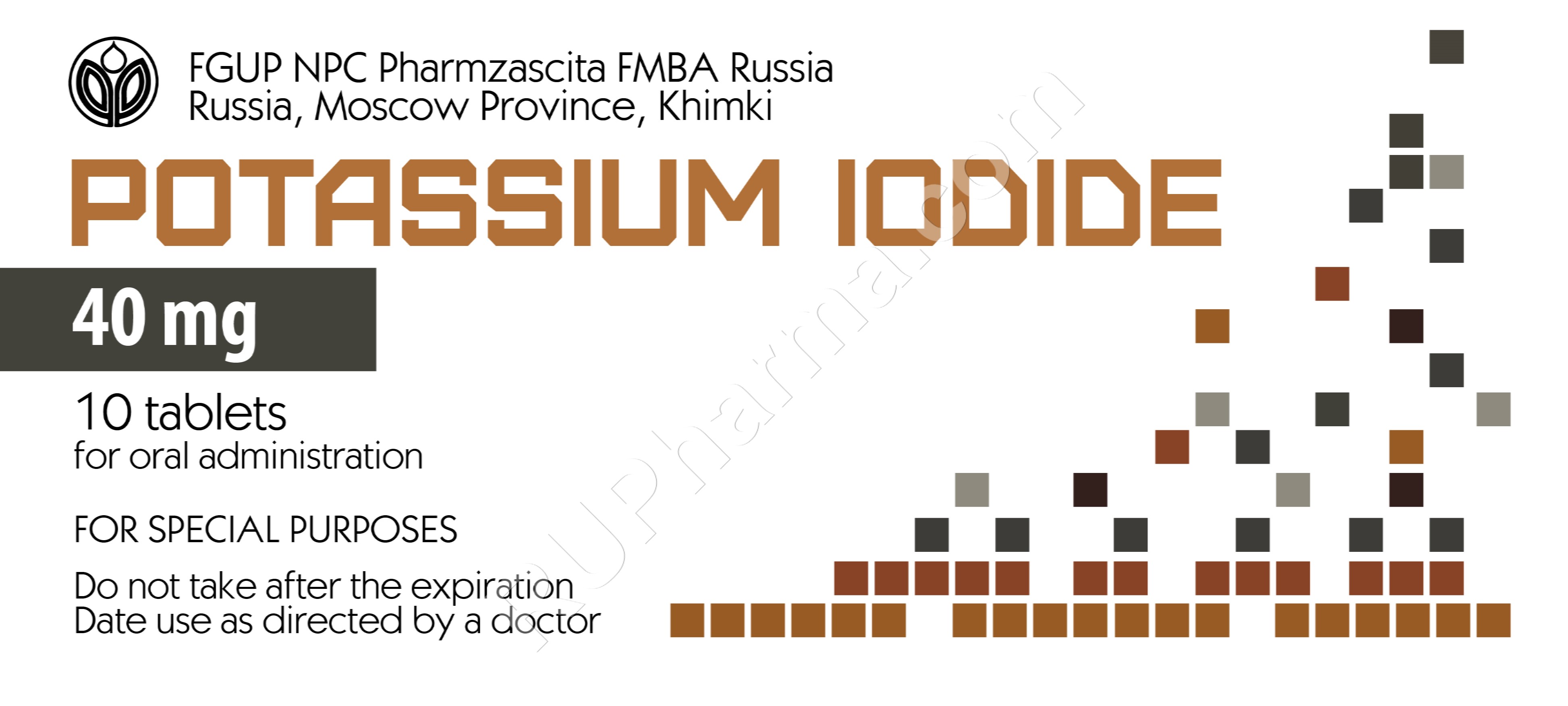 Outdoor Sports Potassium Iodide 250 Tablets Iodine Pills 130mg Exp 2026