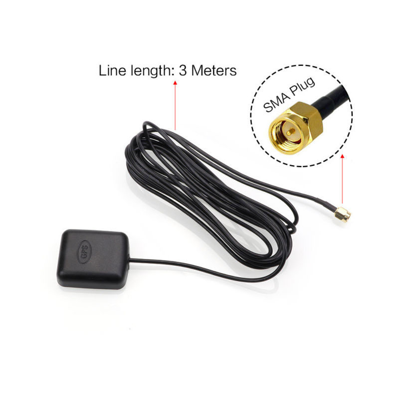 GPS External Active Antenna (3m) SMA Evelta