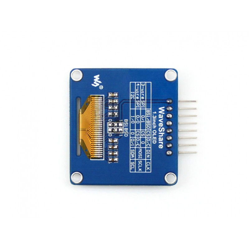 DIYmalls 1,3" Pollici OLED Schermo Modulo 128x64 4pin 3,3V-5V Indirizzo 0x3C Bianco Per Arduino 2560 ESP8266 ESP32 Development Board (Confezione Da 3 - Foto 5