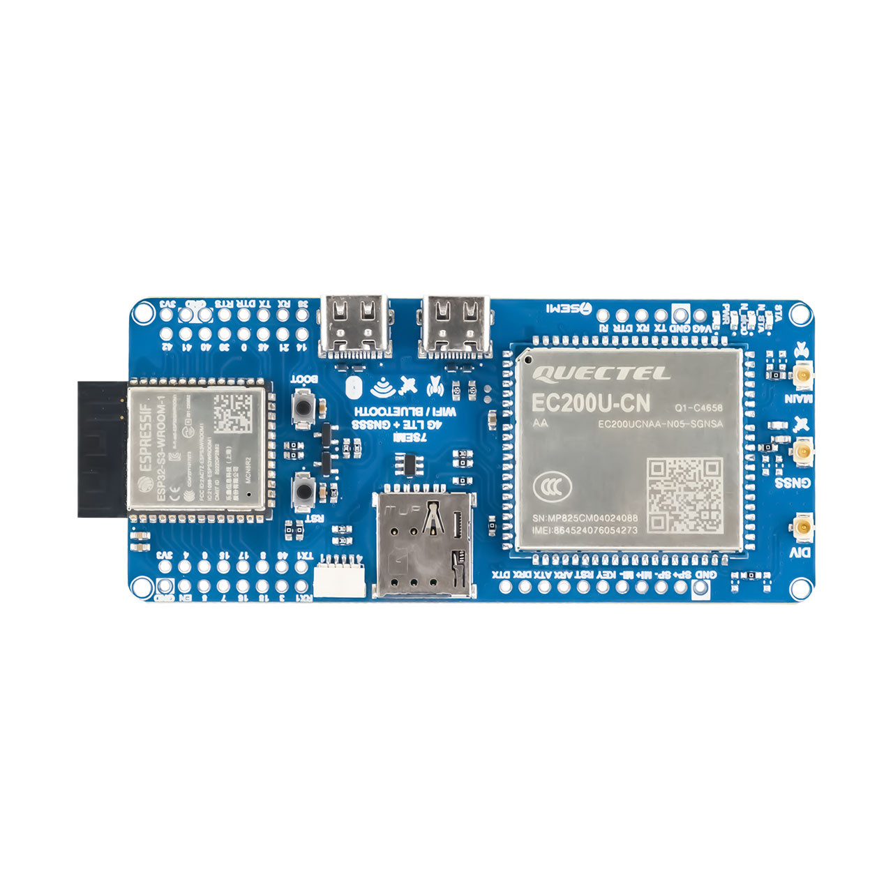 Buy 7Semi ESP32-S3 EC200U 4G LTE Cat-1 WiFi Bluetooth GNSS IoT Smart ...