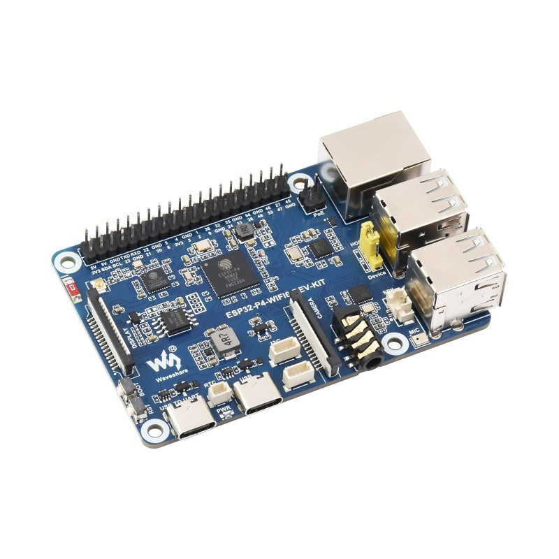 ESP32-P4-NANO High-Performance Development Board is gebaseerd op ESP32-P4 chipondersteuningen, Wi-Fi 6 en Bluetooth 5/BLE