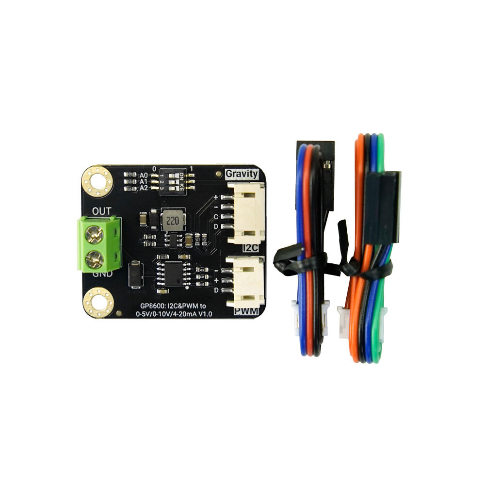 Pwm Module I2c Gravity GP8600 16Bit DAC Module I2C PWM to 0-10V 4-20mA Analog Output ...