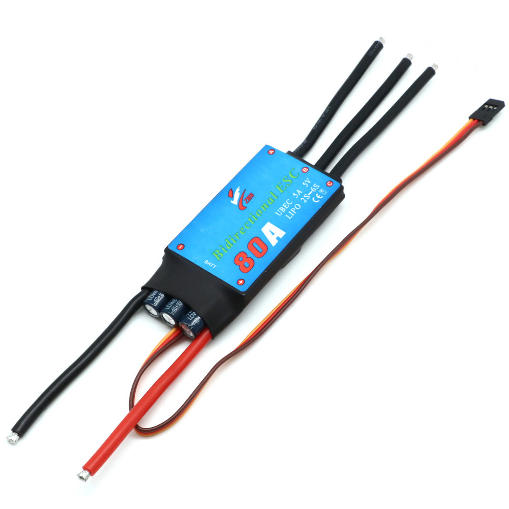 Bidirectional 80A ESC With 5V 5A UBEC For 2 -6S LiPo RC Applications ...