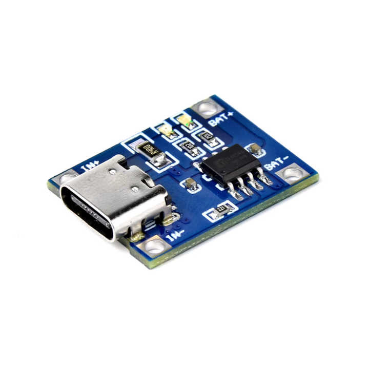 TP4056 1A Lithium Battery Charging Module Type-C - Evelta