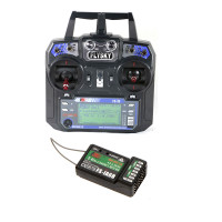 Flysky FS-i6 6 Canaux 2.4GHz AFHDS 2A Avec Récepteur IA6 – Radio Pour Voiture RC, Avion, Hélicoptère, Bateau – Portée 500m