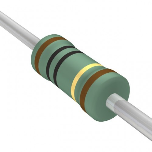 100R 0.5W 5% Carbon Film Resistor Axial Through Hole