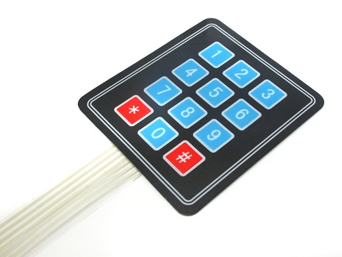 12 Key - 4x3 Matrix - Membrane Type Keypad