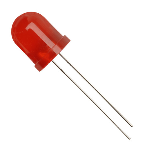 10mm Round Red LED 2Pin Through Hole Red Diffused LED