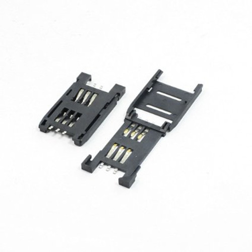 SIM Socket 6 Pin Flap Type (Plastic)