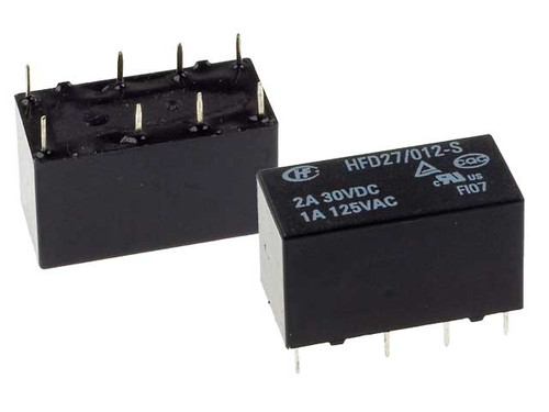 Hongfa HFD27 Series 2A DPDT 24V PCB Mount Sensitive Subminiature DIP Relay