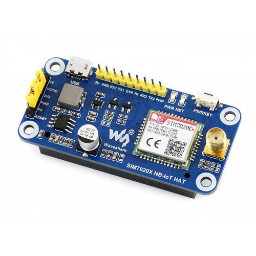 Standard Raspberry Pi 40PIN GPIO Extension Header with NB-IoT Support, UART Control, and SIM Card Slot