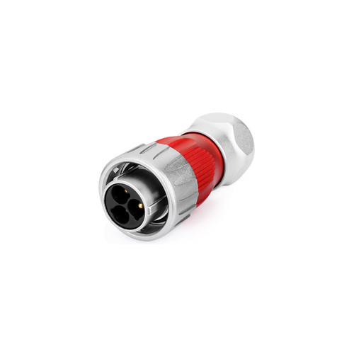 DH-24-C03PE-03-001 - DH-24 Series 3-Pin Male Plug IP67 Waterproof Power Connector - Linko Electric