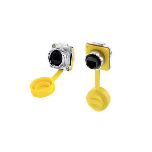 DH-24-J/RJ45/213/SX-43-401 - DH24-RJ45 Series RJ45 Female Socket IP67 Waterproof Signal Connector - Linko Electric