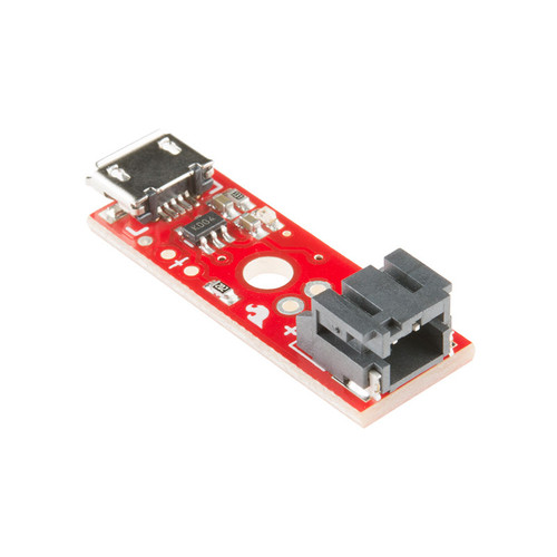 PRT-10217 - LiPo Battery Charger Basic Micro-USB MCP73831T Board SparkFun