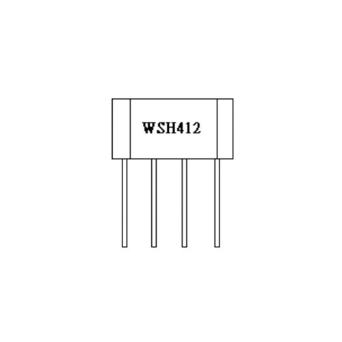 WSH412-XPAN2 - 20V Hall Effect Sensor IC Thermal Lock Protection Auto Restart Function 4-Pin SIP - Winson