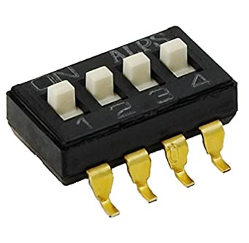 DIP Switch ON OFF 4P 4 Top Slide 0.1A 50V - SSGM640200