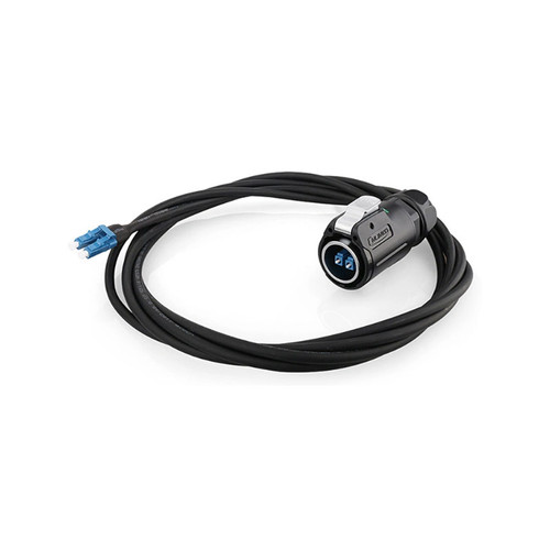 LP24 Male Plug Single-Mode LC IP67 Waterproof Fiber Optic Connector 3M Cable Pigtail 2Pin