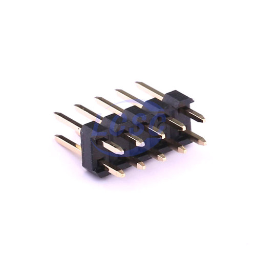 X6521WV-2x05H-C30D60 - 2x5 Pin 2.54mm Pitch Male Square Pin Straight Header Connector