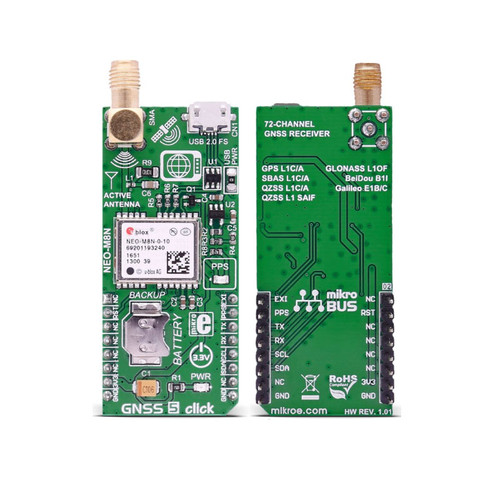 MIKROE-2670 - GNSS 5 Click Board NEO-M8N GNSS Receiver