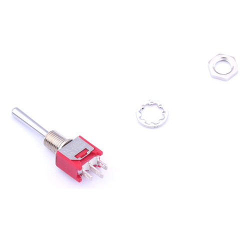 2MS3T4B1M1QES-5 SPDT 26.93mm Straight PCPin 30000 8.13mm 3A Plugin Toggle Switch